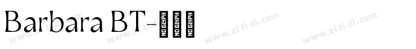 Barbara BT字体转换